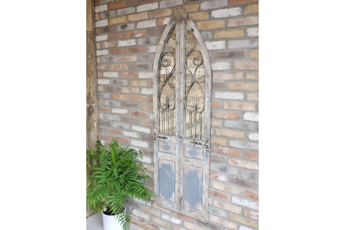 Large Rustic Door Mirror