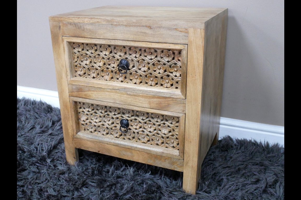 2 Drawer Bedside Cabinet