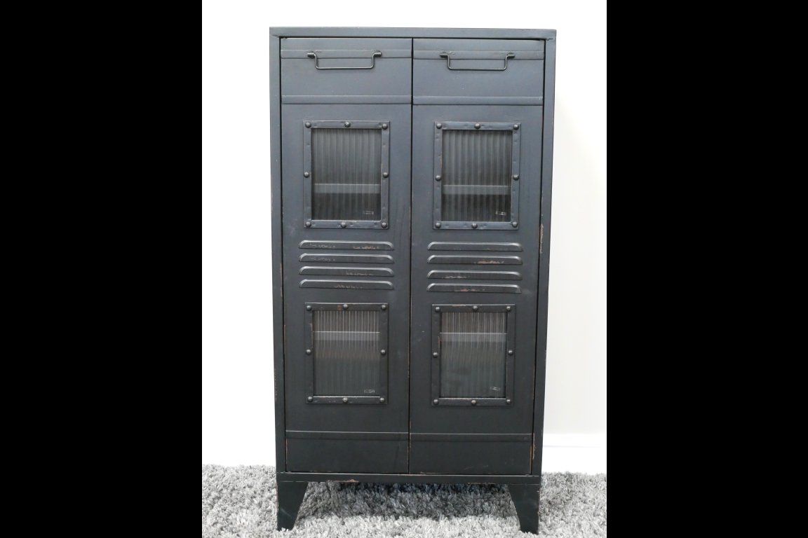 Black Industrial Cabinet