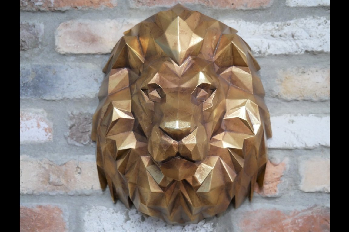 Geometric Lion Head