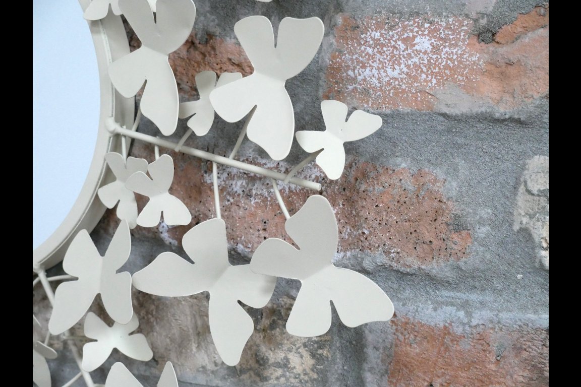 Butterfly Mirror - Cream