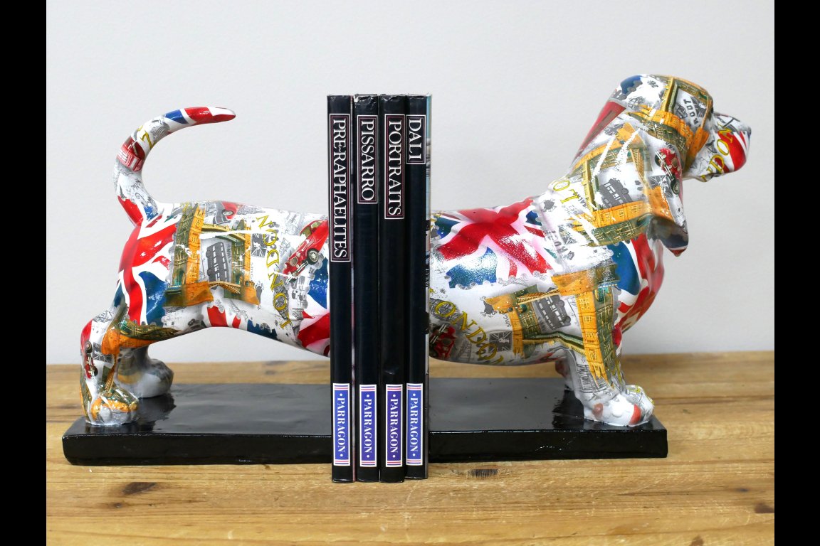 British Dog Bookends
