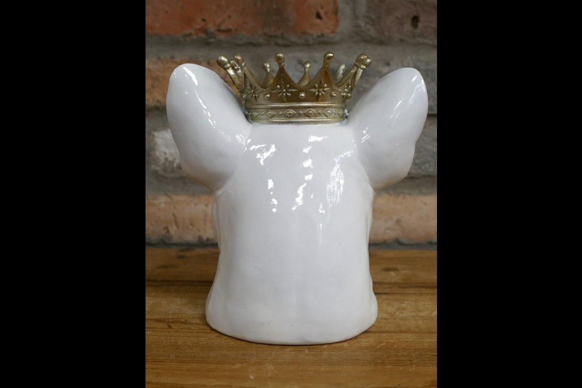 Frenchie With Crown