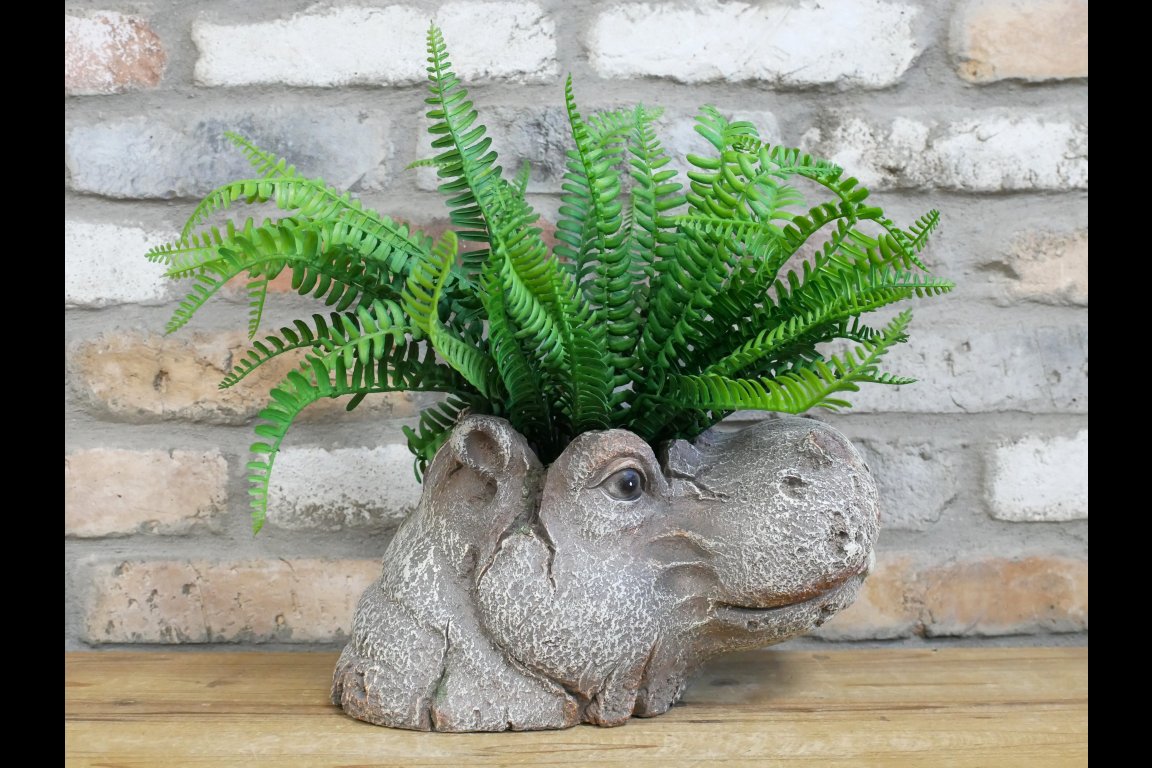 Hippo Head Planter