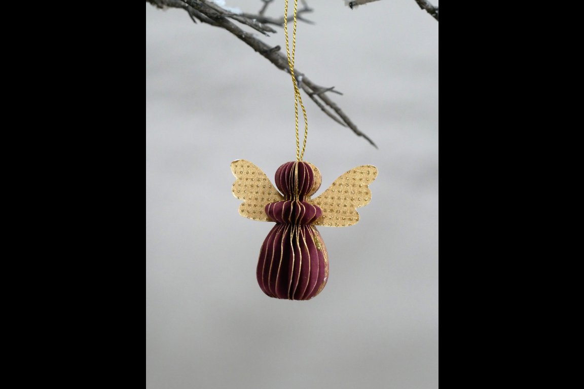 Set Of 6 Angels - Red