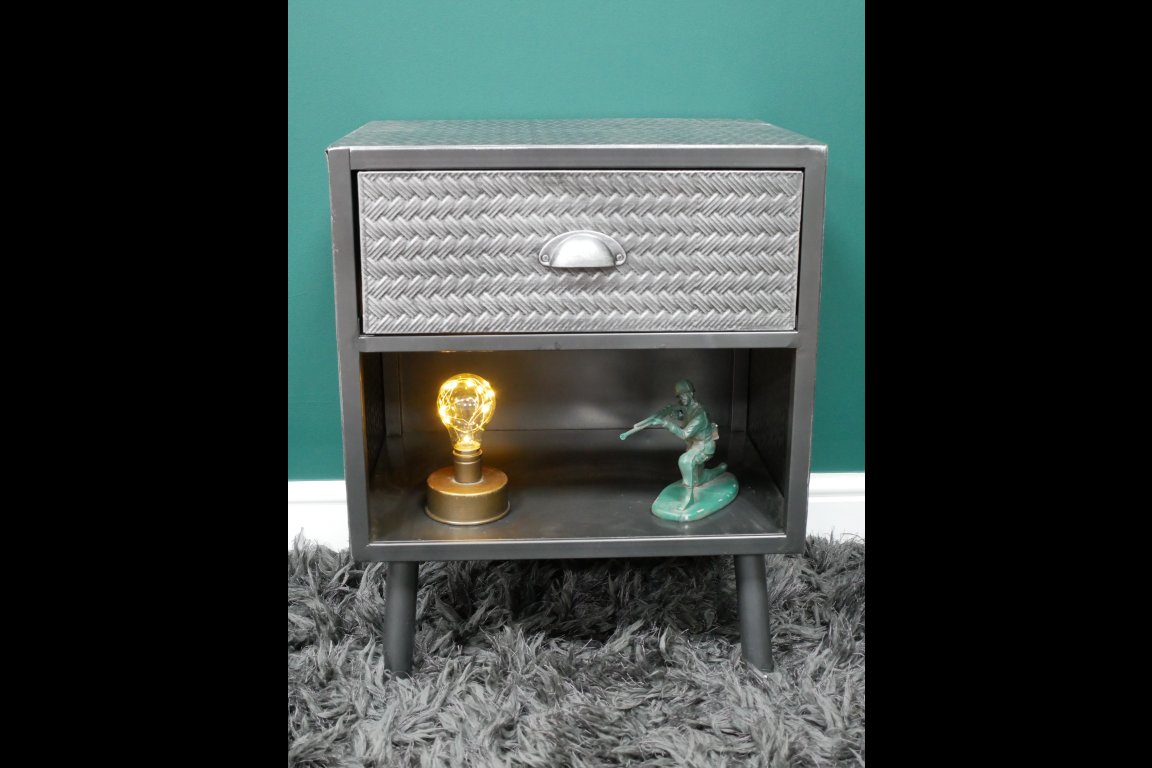 Industrial Bedside Cabinet