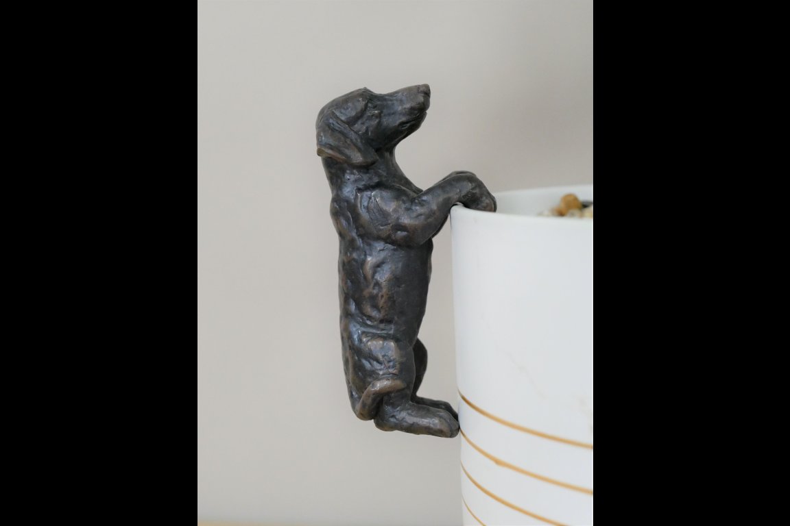 Set Of Two Dog Pot Hangers