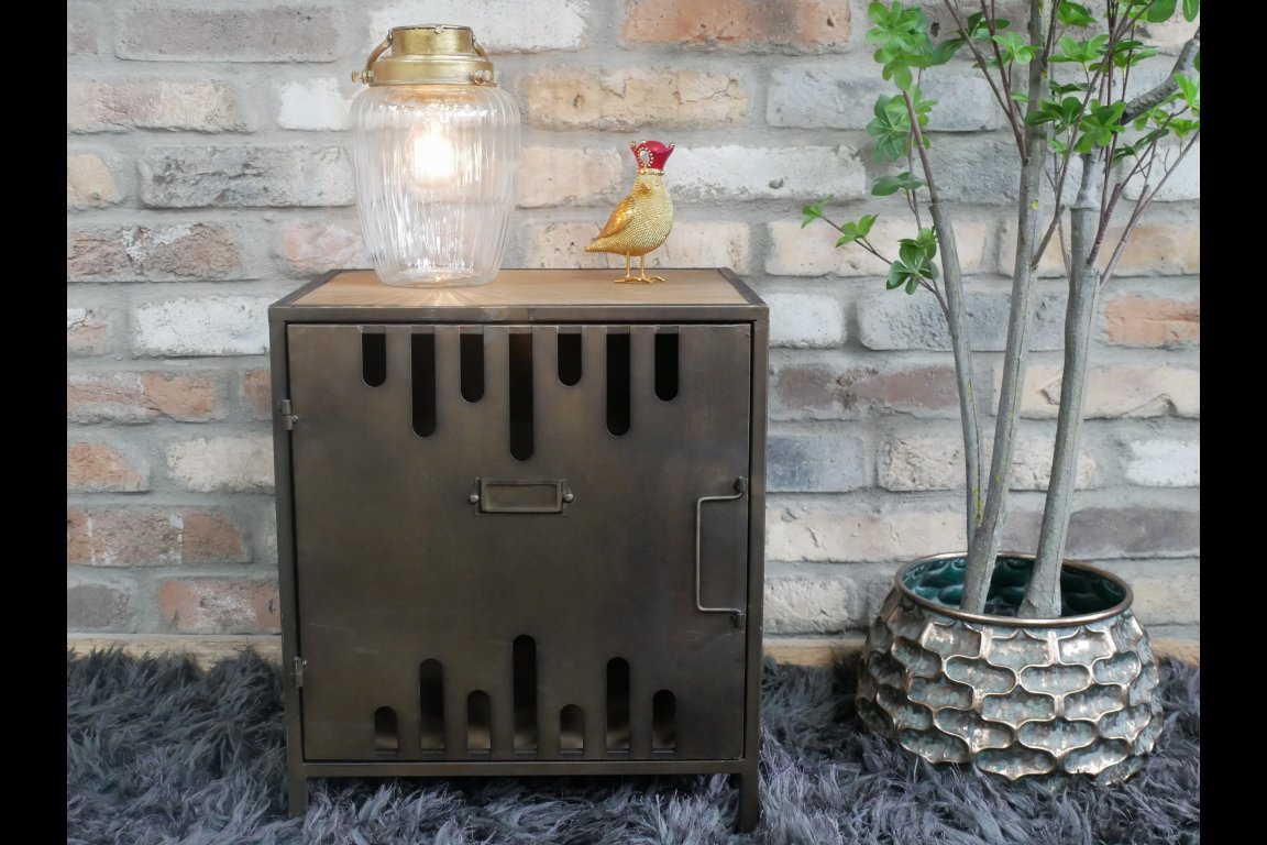 Industrial Bedside Cabinet