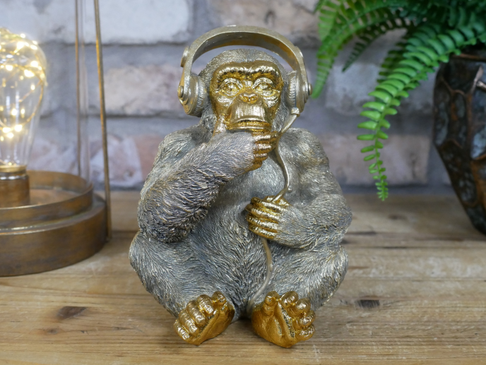 Monkey With Headphones
