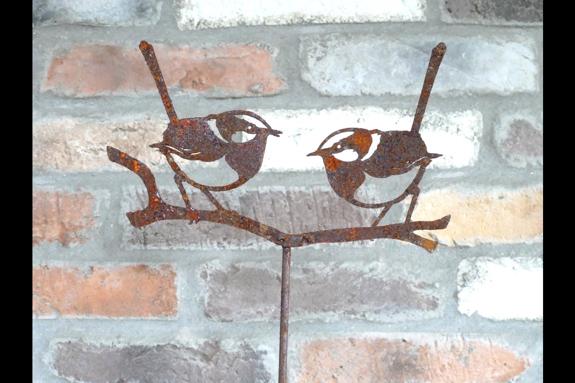 Rusty 2 Bird Stake