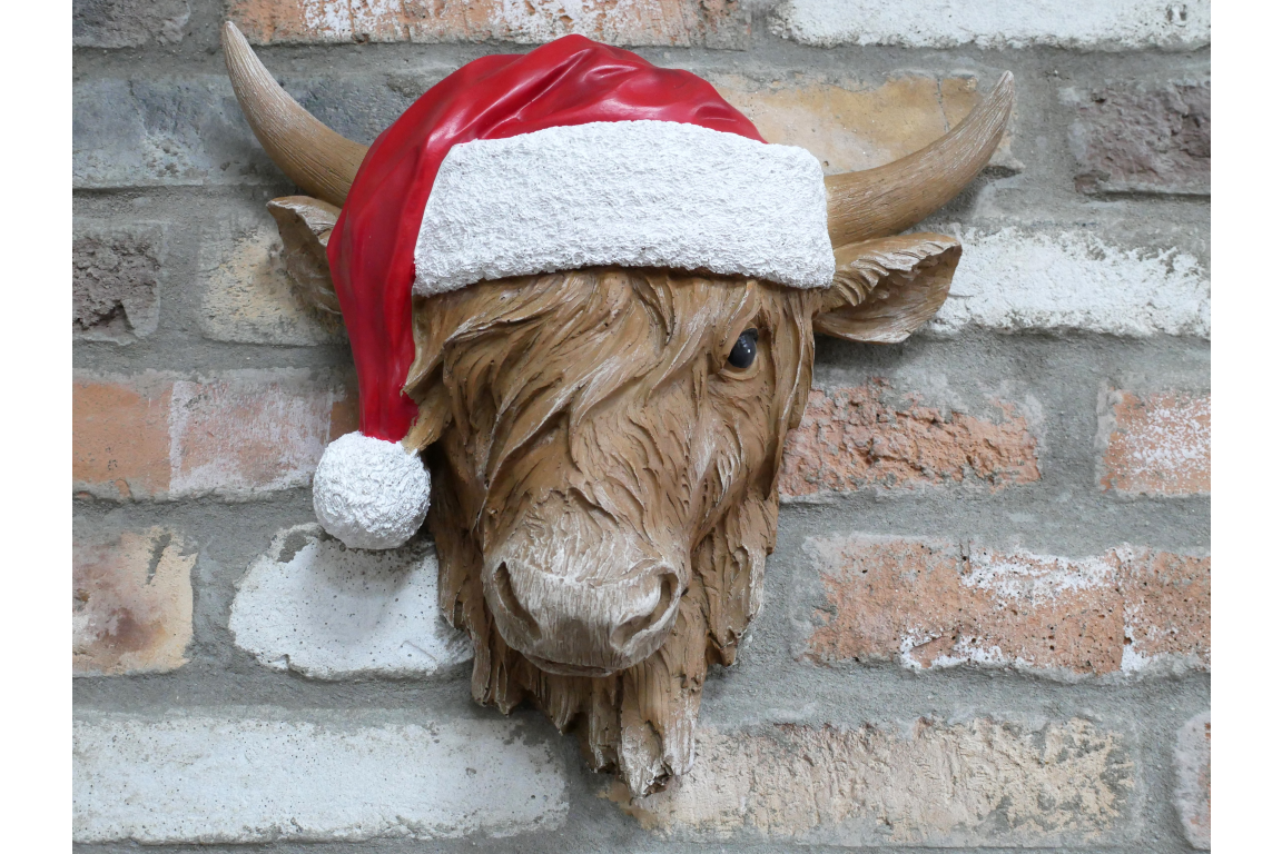 Christmas Cow Wall Decoration