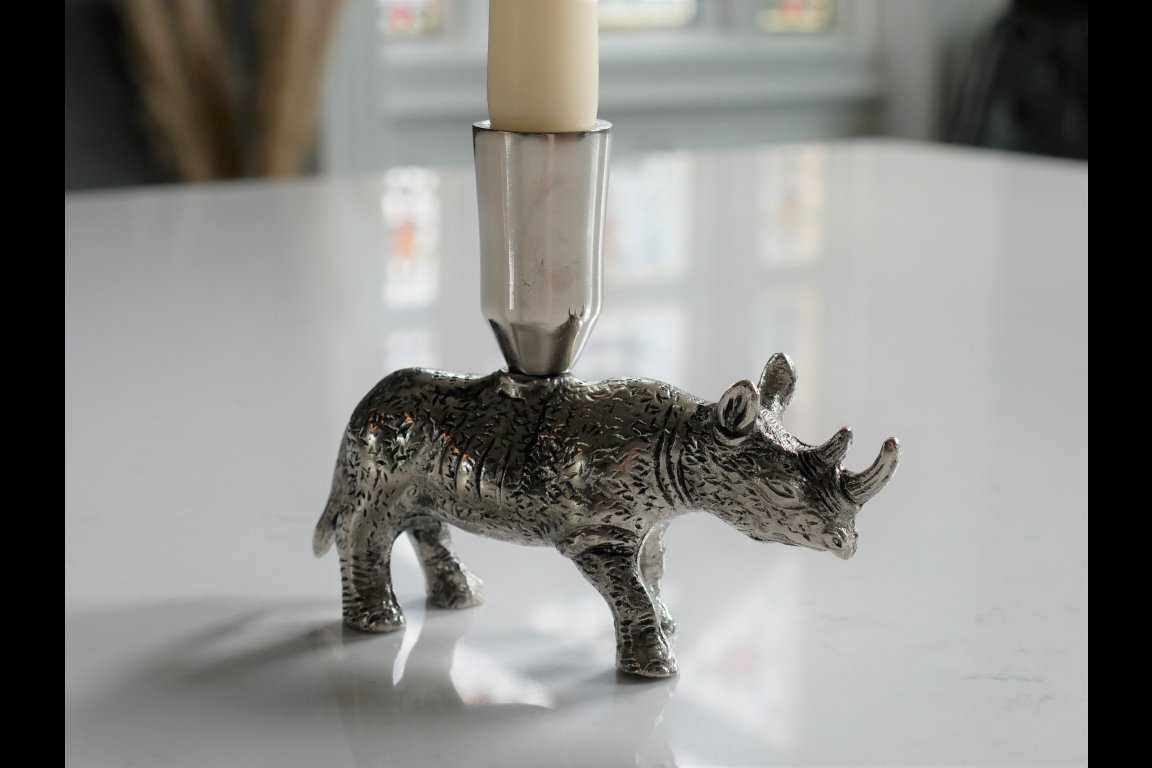Rhino Candle Holder