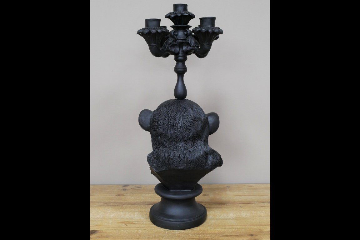 Monkey Head Candle Holder