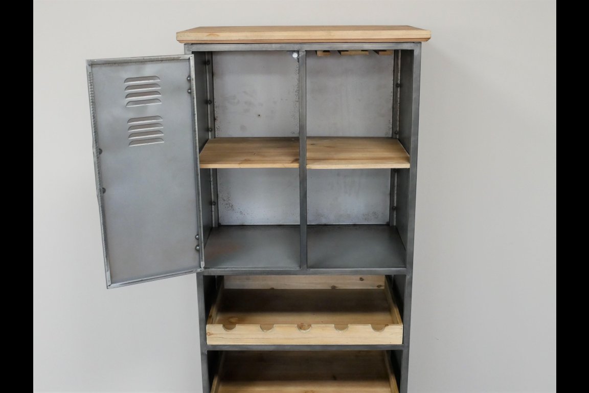 Industrial Wine Cabinet