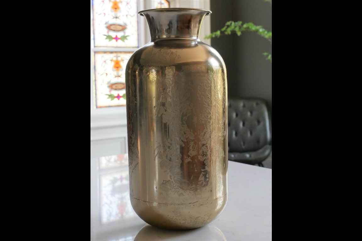 Aluminium Vase - Small (Gold)