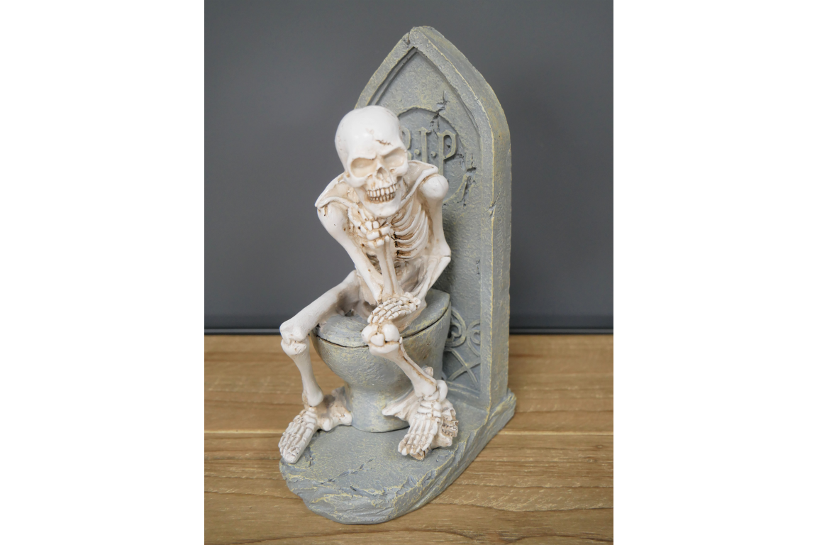 Skeleton On The Loo