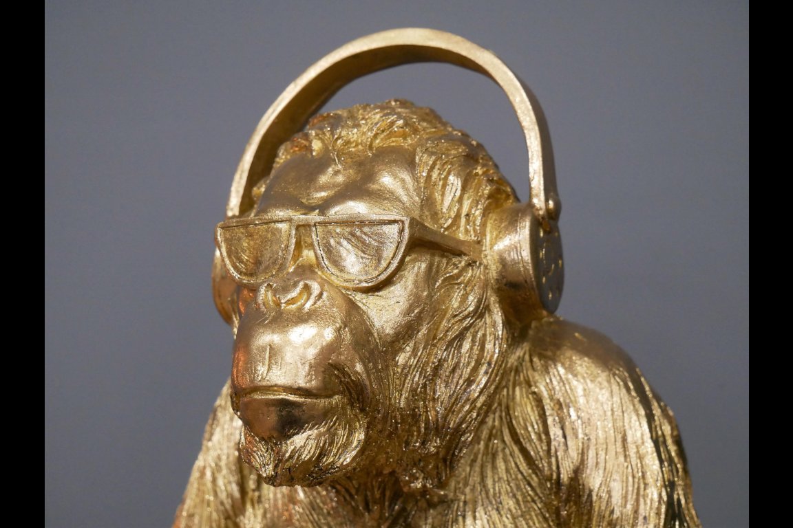 Gorilla With Headphones