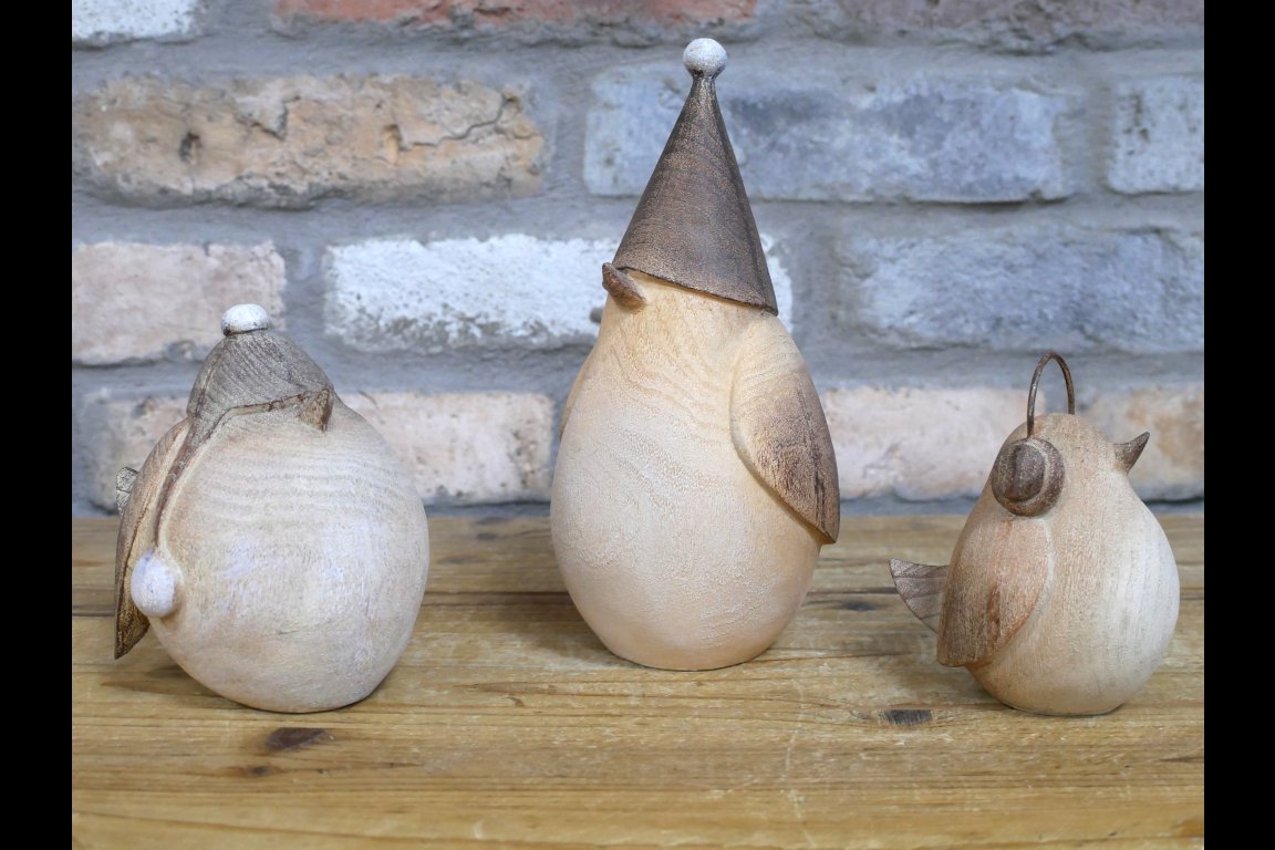 Set Of 3 Winter Birds