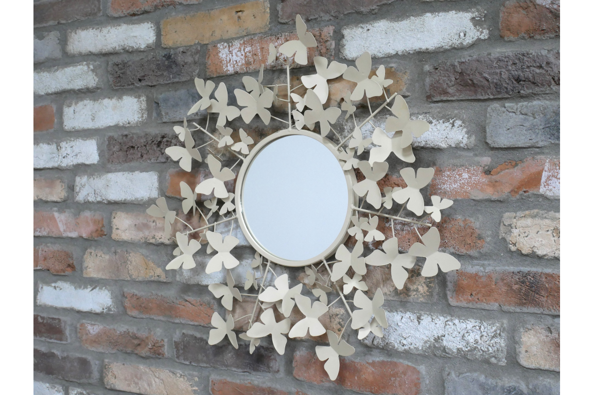 Butterfly Mirror - Cream