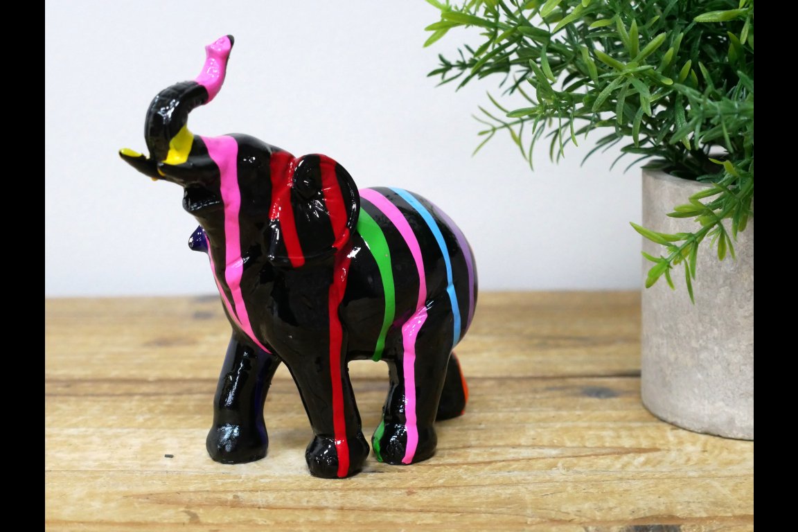 Baby Elephant With Stripes