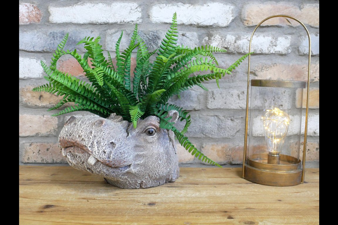 Hippo Head Planter