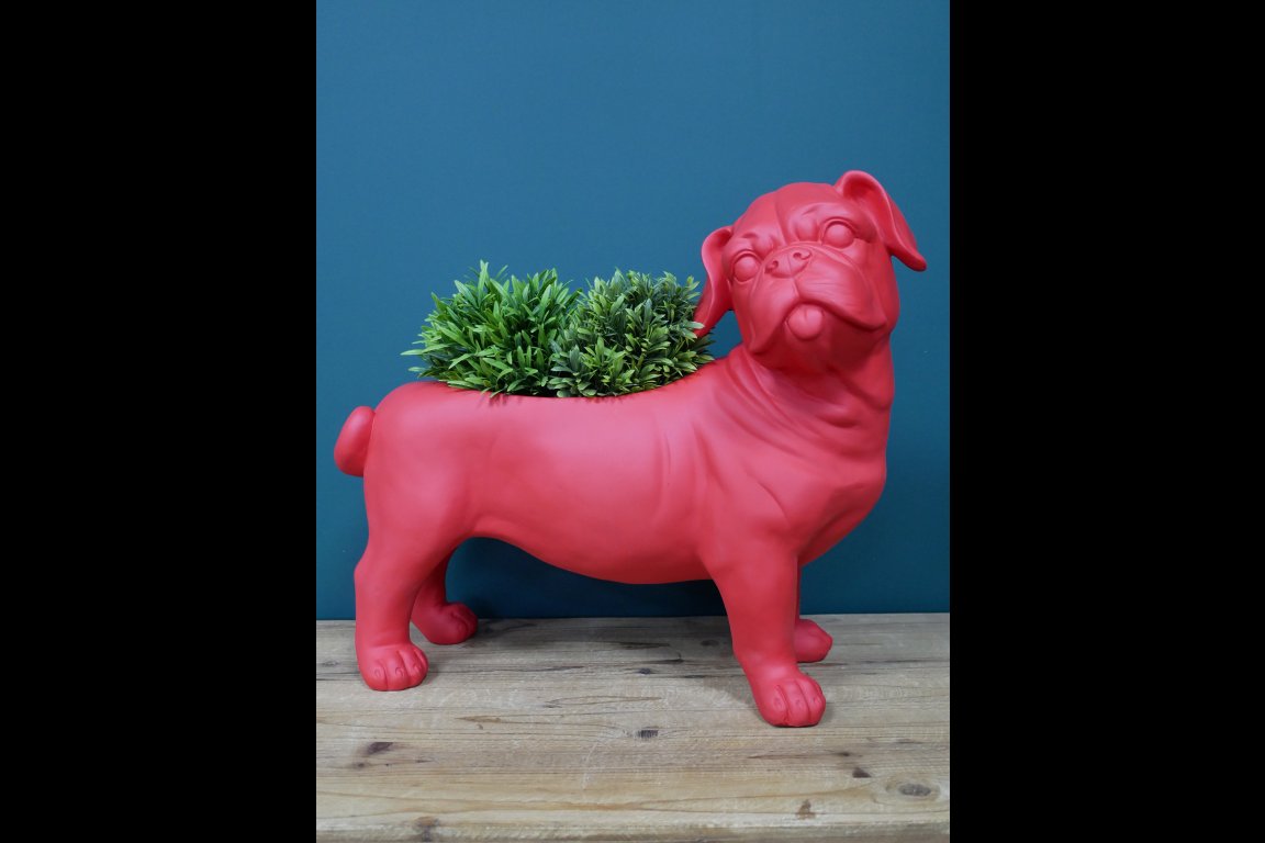 Red Dog Planter