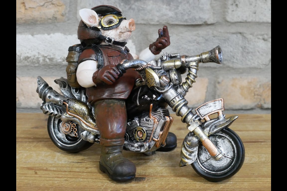 Pig On Motorbike