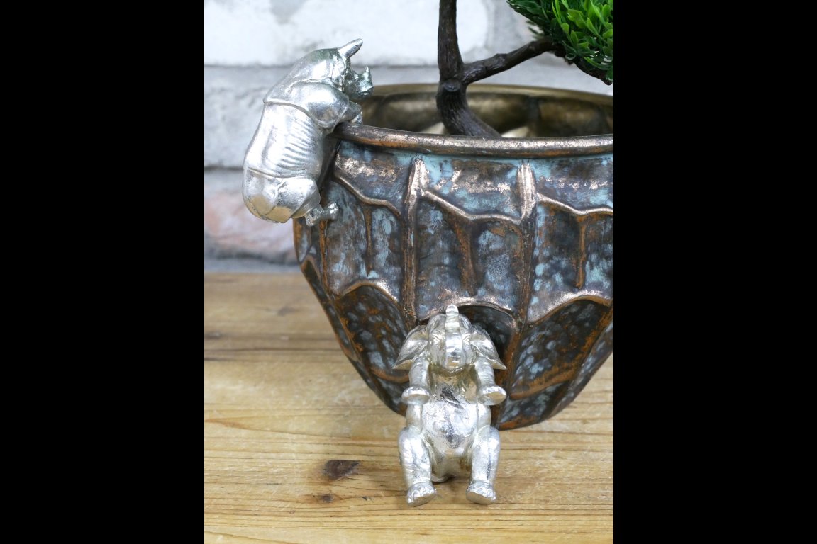 Rhino & Elephant Pot Hangers