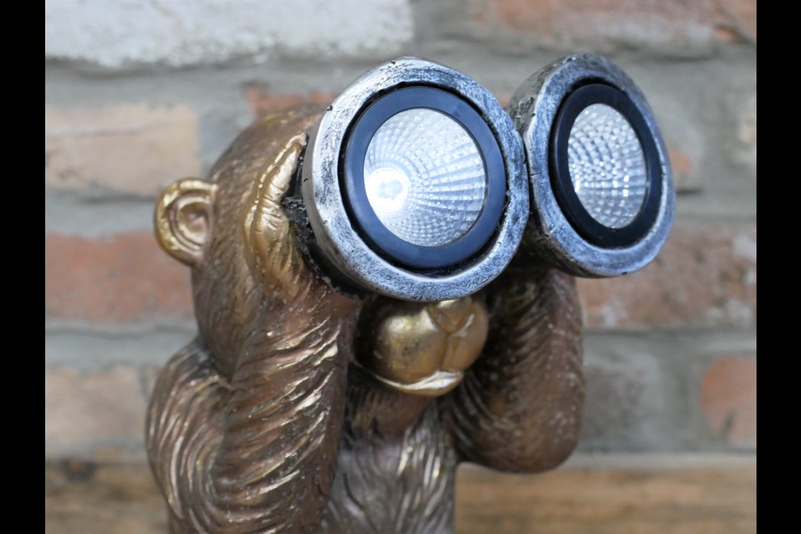 Monkey With Solar Lights