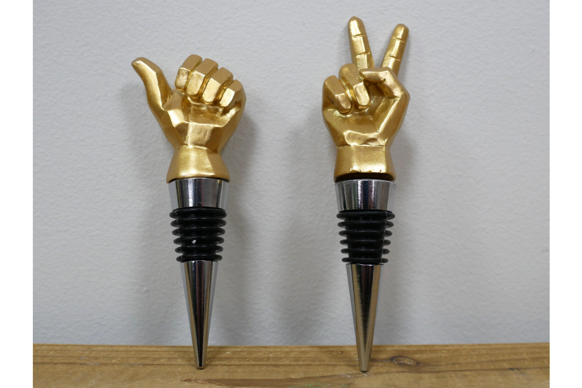 Set Of Two Bottle Toppers