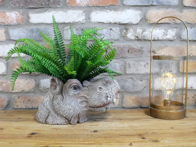 Hippo Head Planter