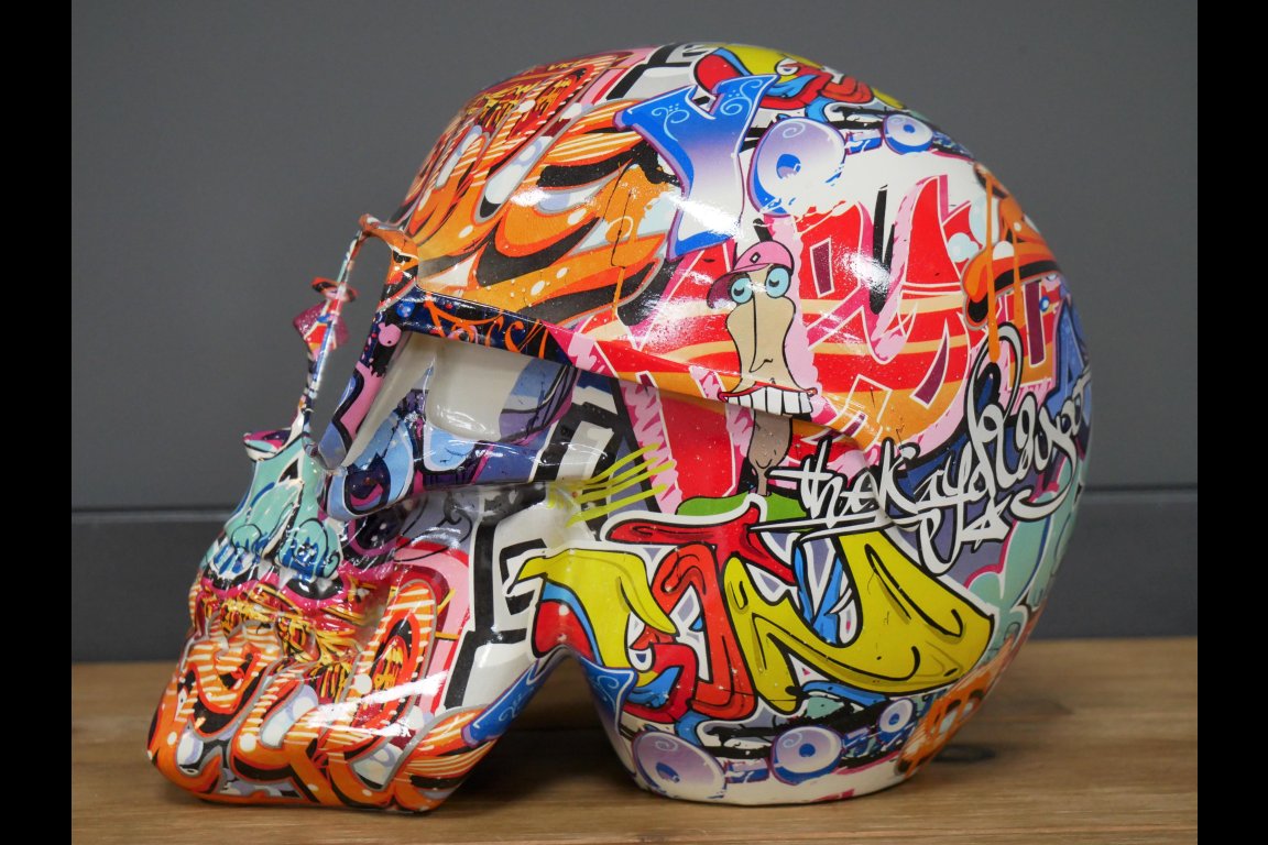 Skull With Mirrored Shades