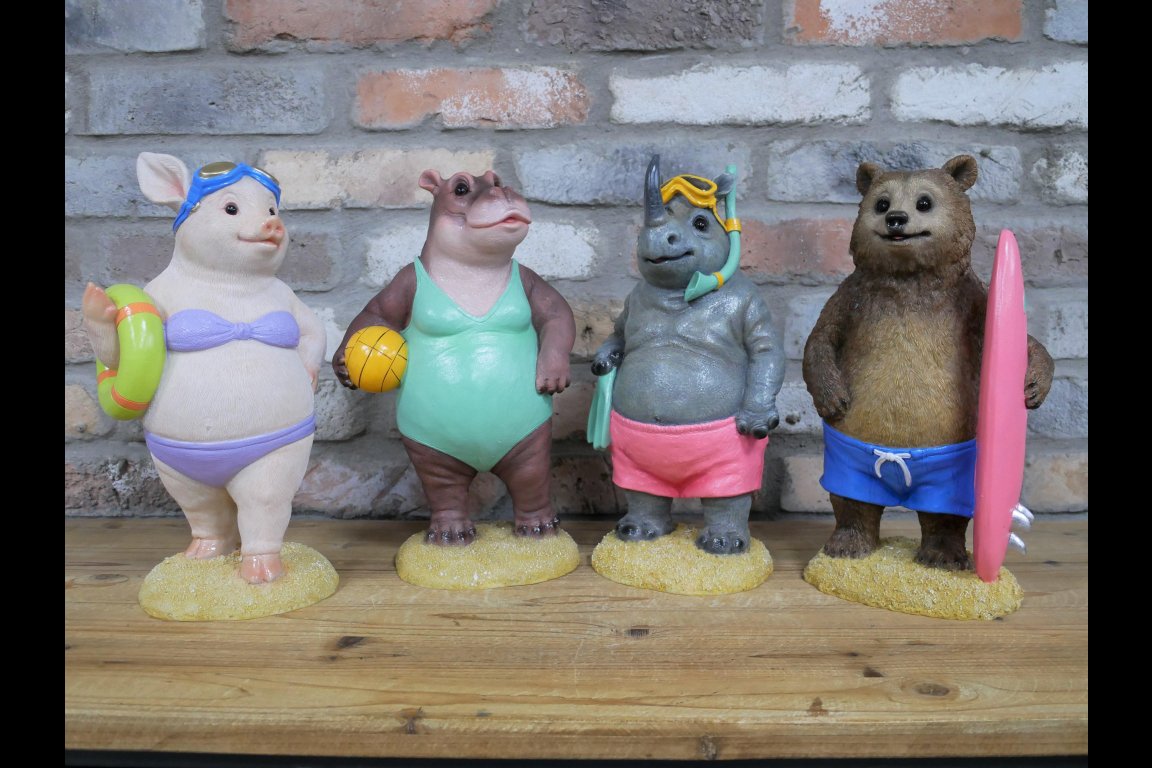 Bear With Surfboard
