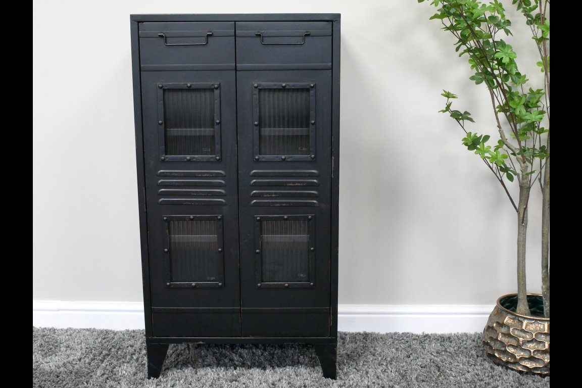 Black Industrial Cabinet