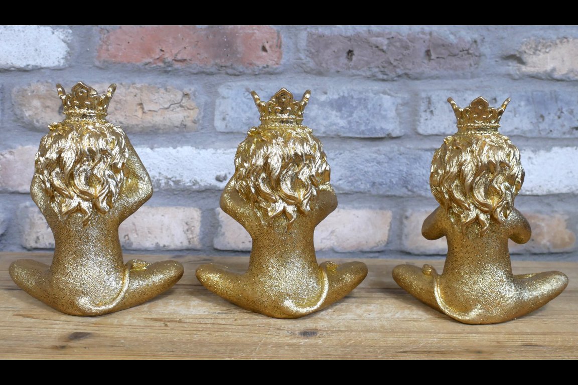 Set Of 3 Lions