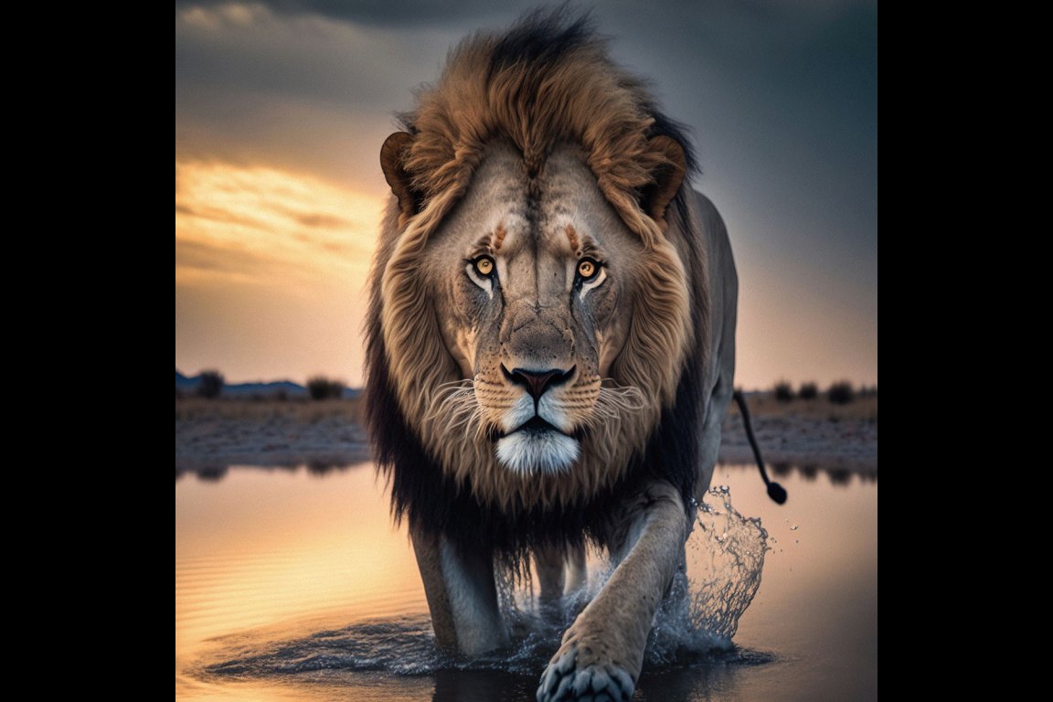 Lion Wall Art - Mini