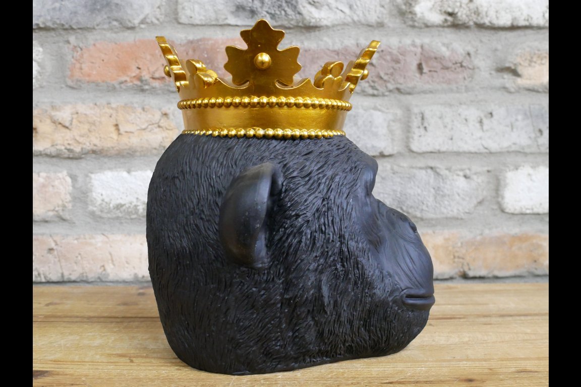 Gorilla Head With Crown