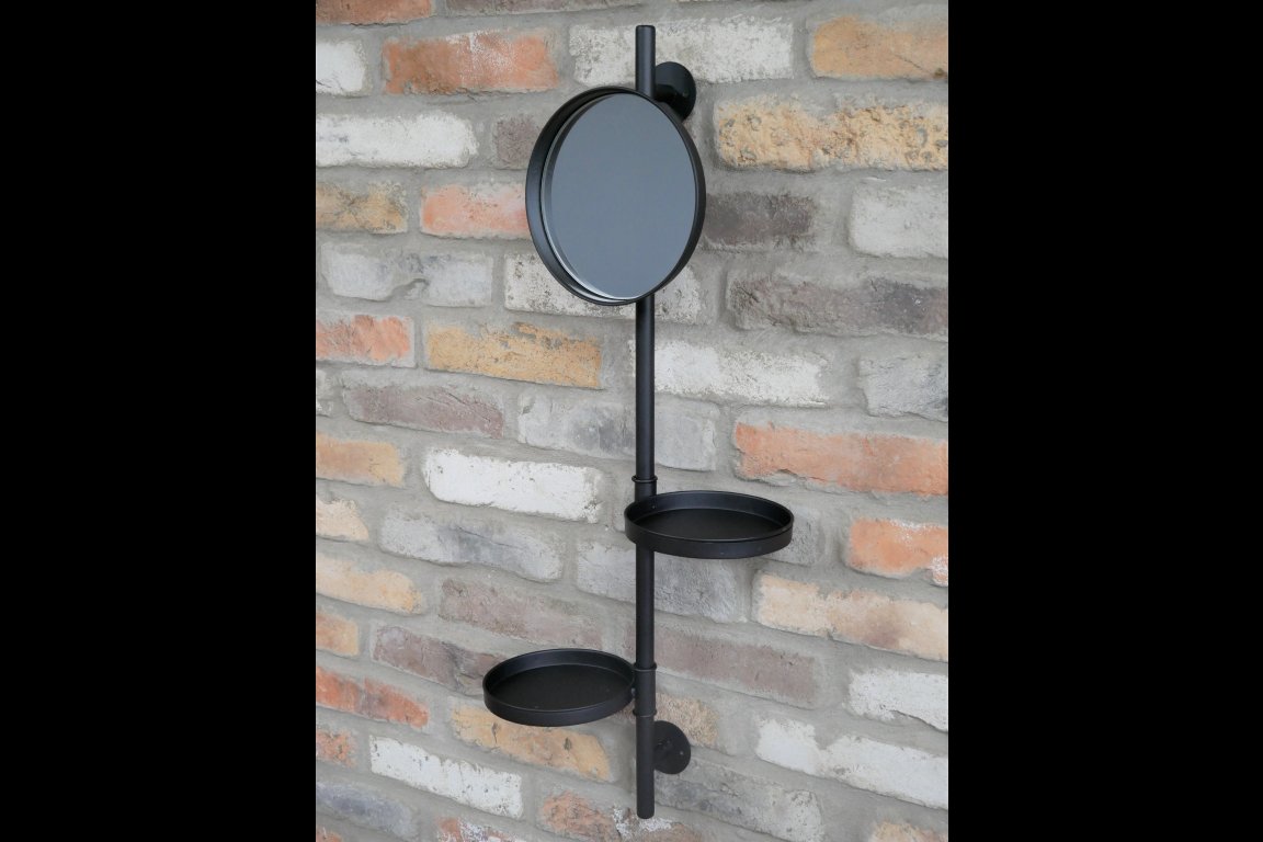 Utility Mirror And Shelves
