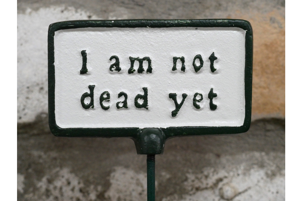 Plant Sign - Not Dead Yet