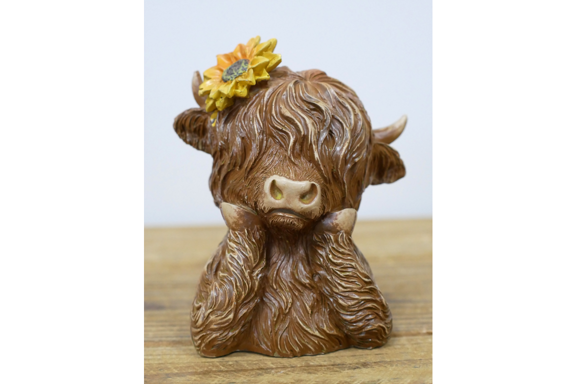 Highland Cow Bust