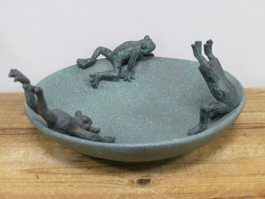 Frog Bird Feeder / Bath