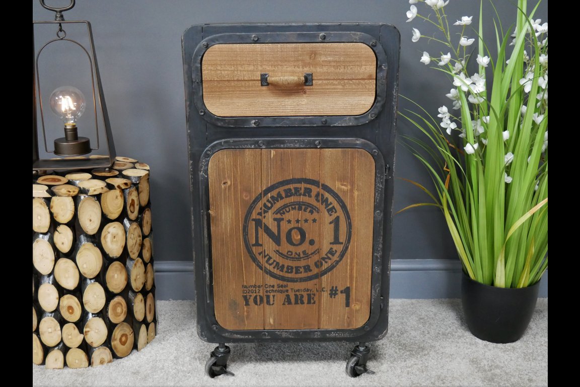 Industrial Bedside Cabinet