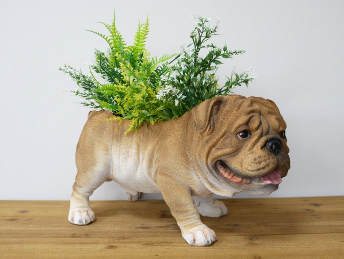 Bulldog Planter