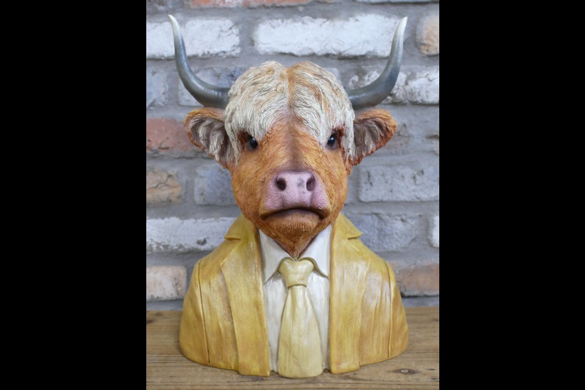 Large Cow Bust