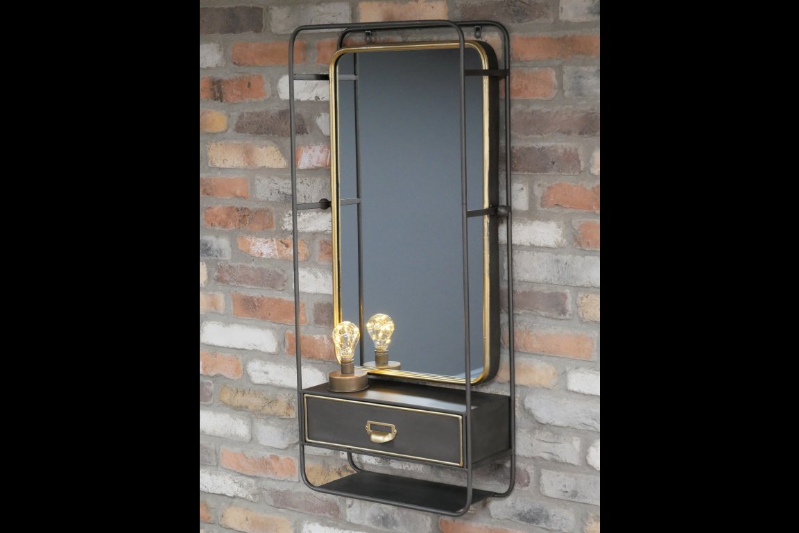 Wall Unit With Mirror