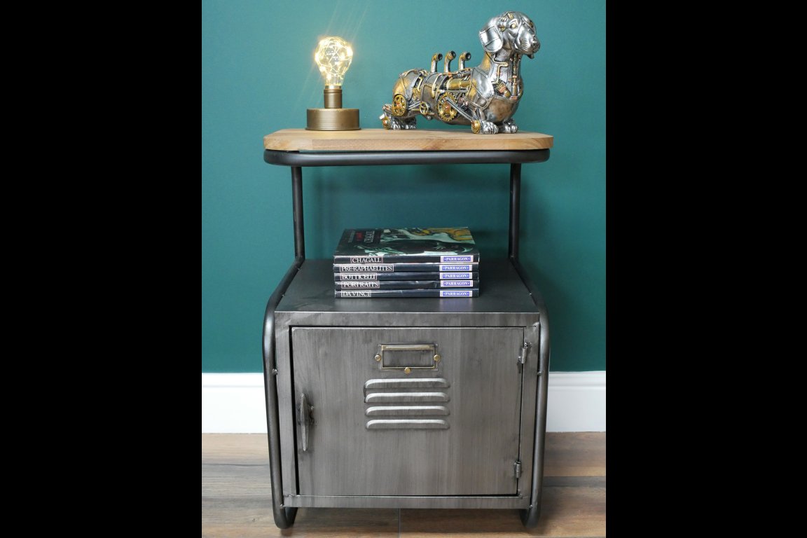 Industrial Bedside Cabinet