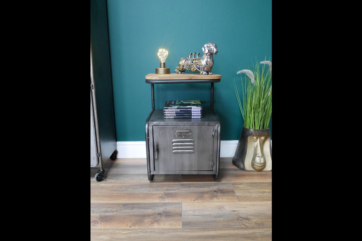 Industrial Bedside Cabinet