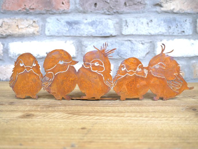 5 Birds Fence Topper