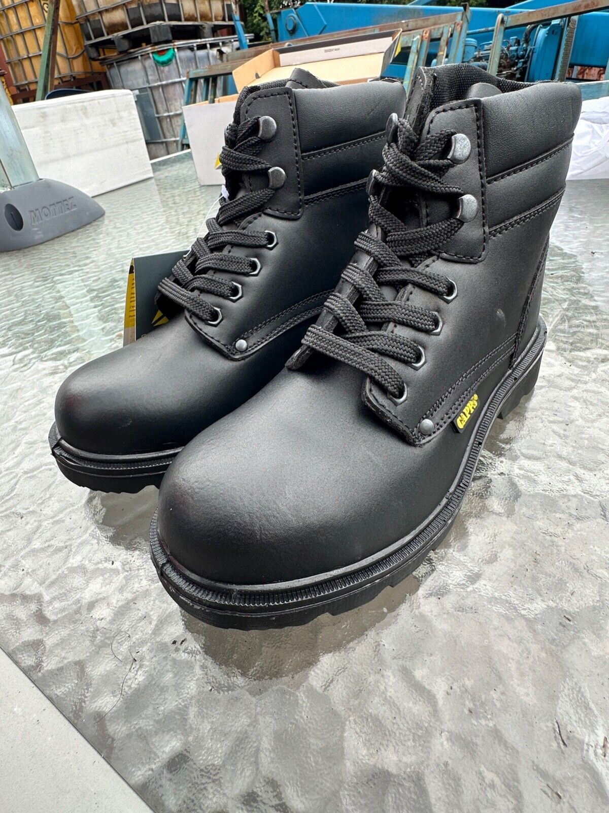 DELTAPLUS SAFETY WORK BOOT COMPOSITE TOE CAP LEATHER WATER RESIST S3 SIZE UK 6