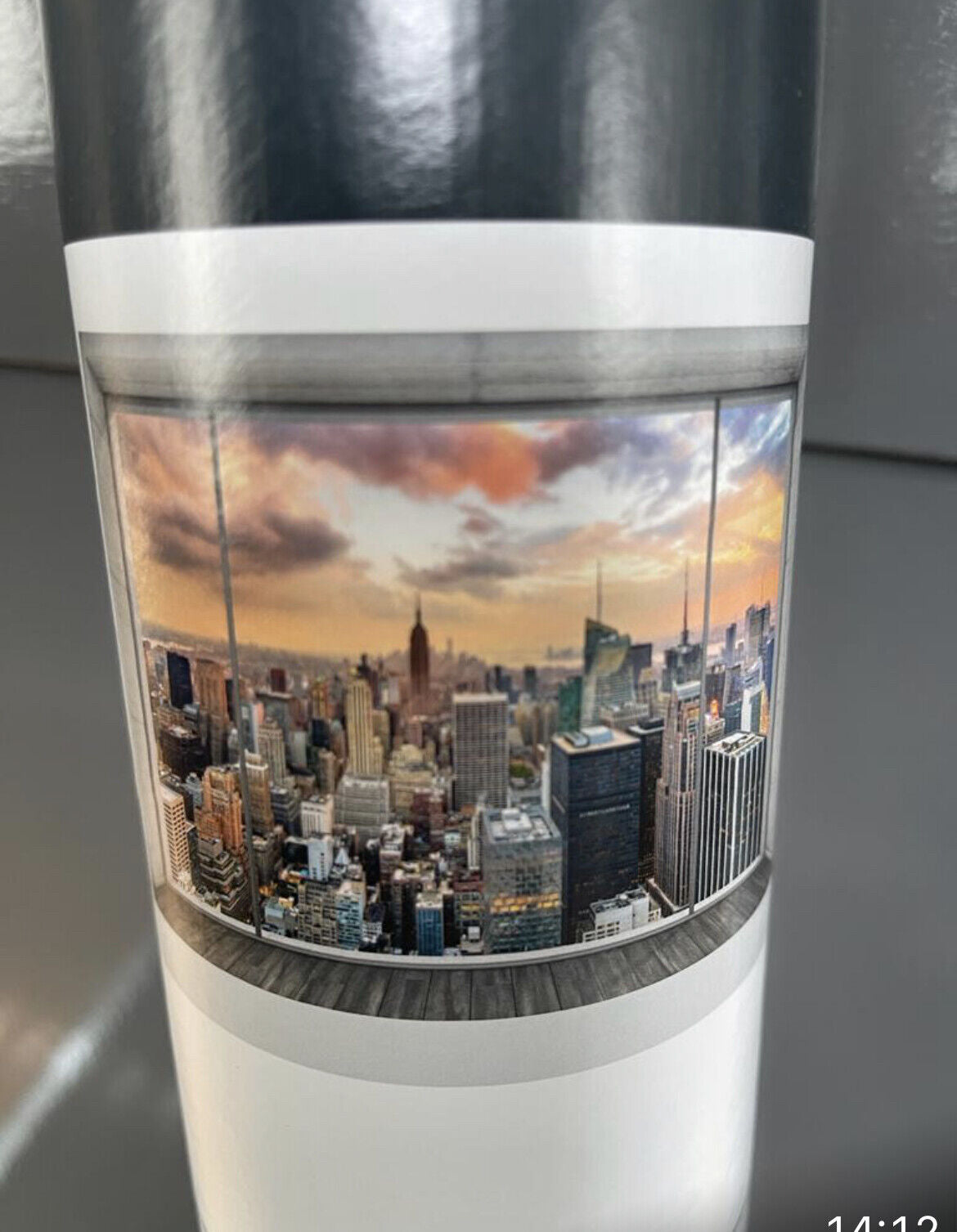 DUBAI WALLPAPER MANHATTAN SKYLINE CITYSCAPE ART VIBRANT MURAL 3.68M X 2.48M